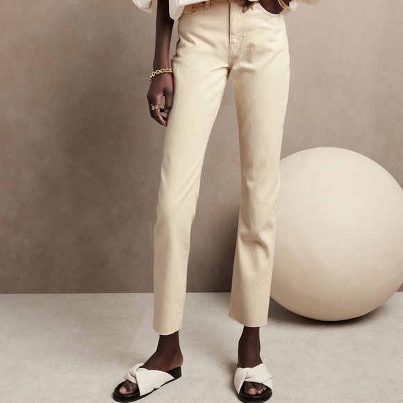 Banana Republic Denim - Banana Republic High Rise Straight Ankle Jean